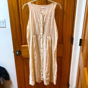 100% Linen Vintage Summer Dress